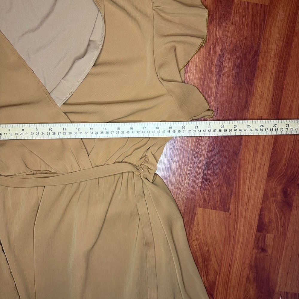 PrettyGarden Maxi Wrap Dress with Ruffle Sleeves size XL - Picture 9 of 9